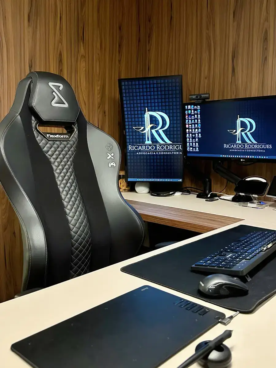 Estação de trabalho da sede do escritório